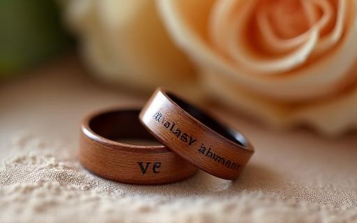 5th Anniversary Wooden Rings